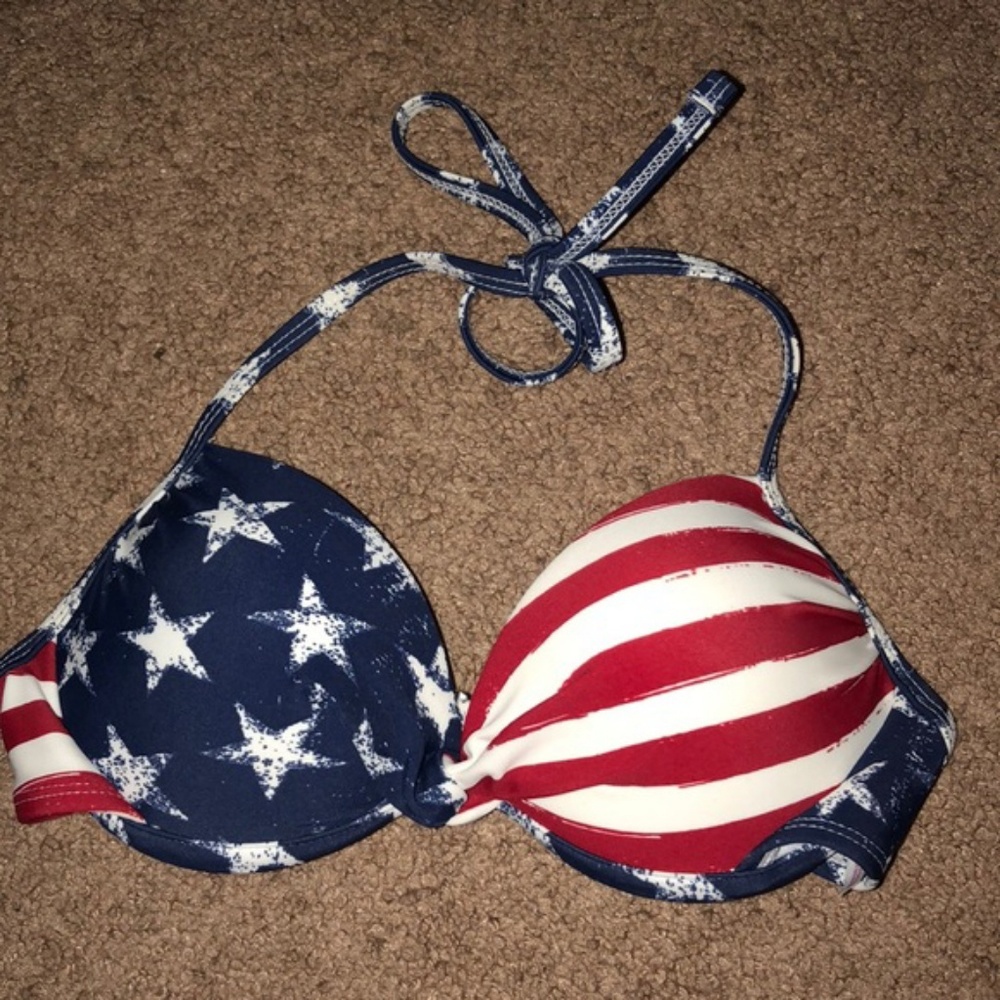 American flag bikini top